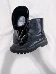 Class Black Bootie Star Accent Zipper Ankle Boots US Kids Size 3