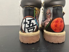 Kustom Hand Painted “Dragon Ball Z” Timberlands Boots, Size 2 In Kids Brand New