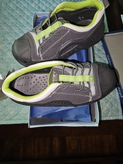 Carter’s Runner-B Toddler Sneaker US 9 Colorblock Black Gray Green Lace-Up