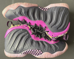 Nike Little Posite One US Size 4y Cave Purple Penny Foamposite DQ6210-500 Clean