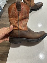 Ariat WorkHog Wide Square Toe Western Boot 10007837 Brown Leather Sz US 2
