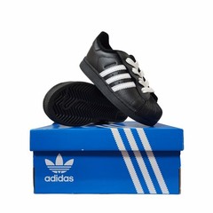 2025 Kid’s adidas Superstar II CF EL Core Black White Shoes JI0213 Unisex 7K 10K