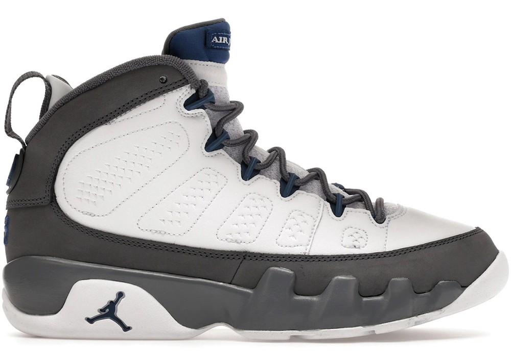 Nike Air Jordan 9 Retro GS French Blue Flint Grey Nby HV4574-100 5Y = 6.5 Women