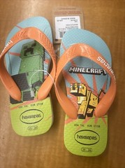 Havaianas Kids Top Minecraft Flip Flop Sandals NWT 10c