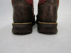 Durango Youth Sz 9 M Pink Brown Leather Buckaroo Cowboy Western Boots