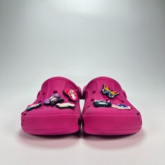Crocs Baya Clog Bright Pink Lightweight Comfortable Slip On Shoes Youth Size 1