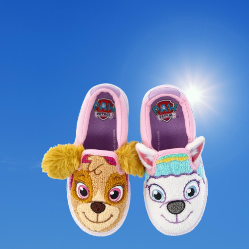 Paw Patrol Characters Toddler Kids Fleece Skye Everest Slip-On Sneakers Size 8