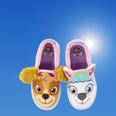 Paw Patrol Characters Toddler Kids Fleece Skye Everest Slip-On Sneakers Size 8