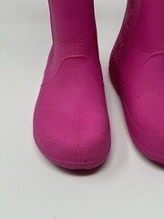 Crocs Handle It Rain Boots Hot Pink Size J3 Kids Youth Girls Waterproof Pull-On