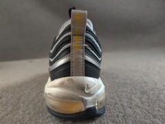 Nike Air Max 97 GS Black Wolf Grey Yellow 921522-010 Youth Kids Size 5.5Y