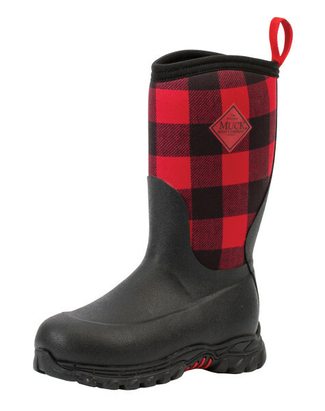 Muck Kid’s Rugged II Boot – Black/Plaid