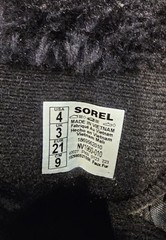 Sorel Toddler Size 4 Snow Commander Boots NV1960-010 Black Faux Fur Lined Winter