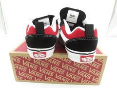 Vans Knu Skool Kids‘ Youth Black Racing Red Skate Shoes Sneakers US 2.0