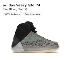 Adidas Yeezy QNTM Teal Blue (Infants) Size 5K G58866 NIB