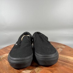 Vans Classic Slip-On Kids Size 2.5 Black Canvas Skater Shoes VN000EYEBKA