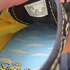 Vans The Simpsons x Authentic ‚Glow Bart‘ kids‘ sneakers Size 11.5