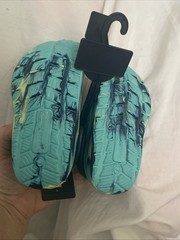 Rugged Shark Toddler Size 7 Teal Multicolor Water Shoe