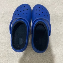 Crocs Kids Classic Clogs Youth J5 Tie Dye Fur Lined Blue Winter Fall Rubber 5