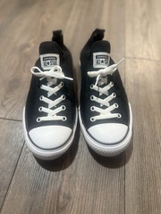 Converse All Star Youth 6 Black Low Top Sneakers Womens 8 665412F