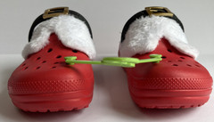 Crocs Classic Lined Santa Clogs KIDS/CHILD 10 Red & White Christmas Holiday NWT