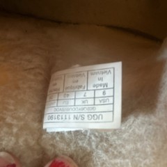 UGG Classic Clear Mini Gold Rubber Rain Boot Faux Fur Lined Kids 9 1113190