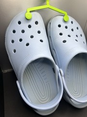 Crocs Crocband Gum Clog Kids Light Blue Slip-On Clogs EU 37-38 Strap