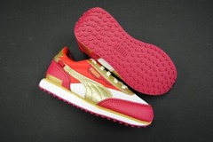 [384753 01] NEW KID’S PUMA PRE SCHOOL FUTURE RIDER GLITZ PS WHITE RED GOLD PK71