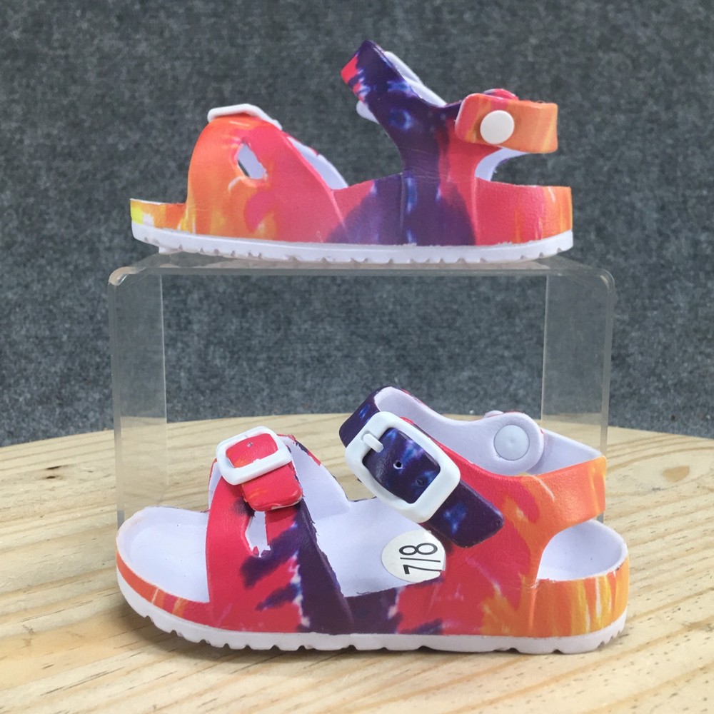 Tommy Bahama Sandals Children 7/8 Ankle Strap Multicolor Buckle Comfort Open Toe