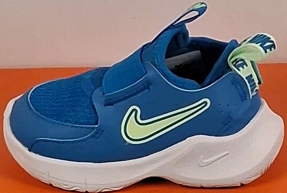 Nike FN1478-400 Flex Runner 3 Toddler 4C, Photo Blue/Vapor Green