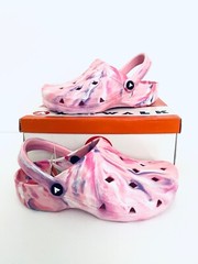 AirWalk Compel 2 Pink White Black Tie Dye Clogs Mules Kids SZ 1.5 3.5 11.5