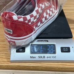 Vans Ward Sneaker Youth 4.0 Red Checkerboard Suede Low Top Skater Shoe