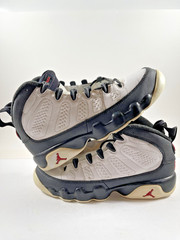 Size 5.5Y (7W) – Jordan 9 Retro Space Jam 2016 White Black Red Lace-Up Sneakers