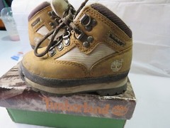 timberland Euro hiker Wheat Ivory boots toddler size 6 M/M