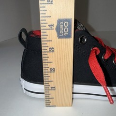 Converse Chuck Taylor All Star Black Red Plaid Unisex Kids Sneakers 1 640462F