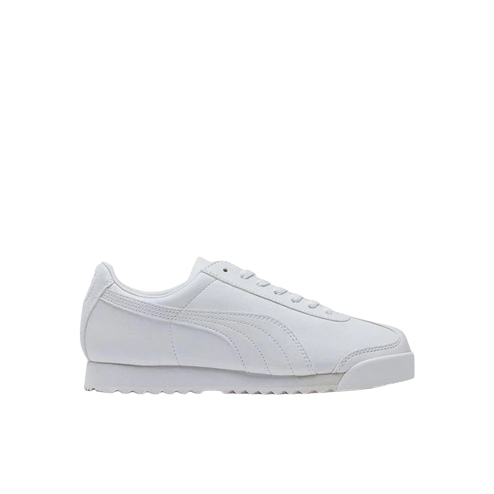 PUMA Roma Basic Lace Up Youth Boys White Sneakers Casual Shoes 354259-14