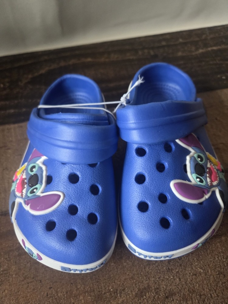 Stitch Clogs Lilo & Stitch Blue Kids Toddler Sz 8 New