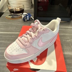 Nike Court Borough Low Recraft GS White Pink Low Top Sneaker US 4Y DV5456-105