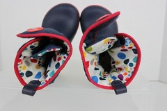 CROCS Kids Crocband II.5 Gust Boots Size C7 Navy w Red Accents Boys or Girls GUC