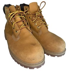 Timberland Youth 3 Waterproof Classic Brown Leather Boots 12709 Primaloft 200