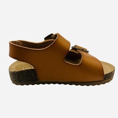 Toddler Reagan Footbed Hook and Loop Adjustable Strap Sandals Brown Cat & Jack
