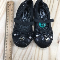 Michael Kors Shoes Children 8 Lil Kory Sequins Ballet Flats Black Slip On Casual