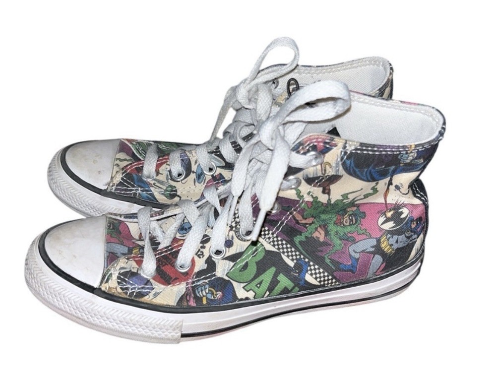 Converse All Star Batman Chuck Taylor Kids High Top 80th Anniversary Size 2