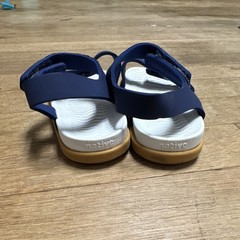 Native Charley Kids Strappy Sandal Hook & Loop Blue White Tan US 8c