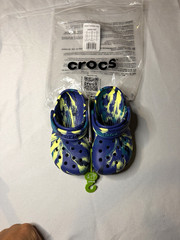 Crocs Classic Marbled Clog Kids C9 (EU 25-26) Blue/Yellow/Green 206863-4RR