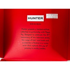 Hunter Kids With Handles Easy pull on rain boots NWT NWB size 2B/3G Peppa Pig