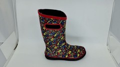 Bogs Kids Rainboot Camping Patches, 4 M Big Kid