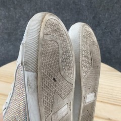 Steve Madden Shoes Junior 1 Jceecee Sneakers Crystal Embellished Silver Lace Up