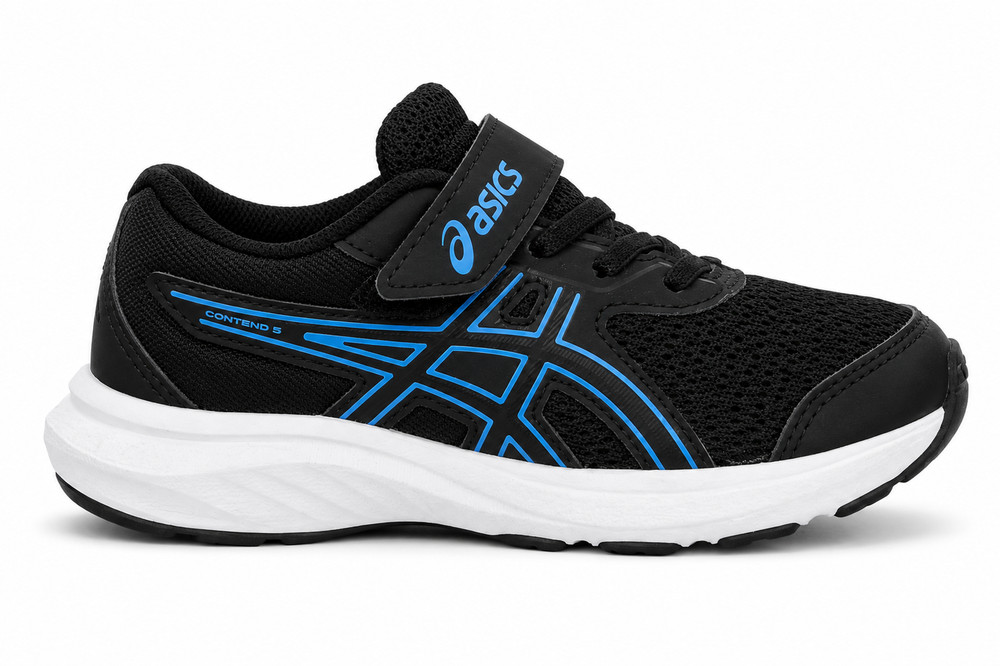 10K 10C Contend 9 Pre-school ASICS Aqua Black Sneakers Athletic Running Shoes