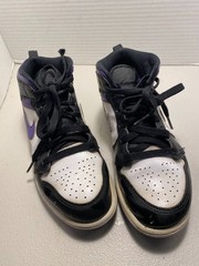 Nike Air Jordan 1 Shoes Mid PS Dark Iris Shoes Youth 3Y Purple