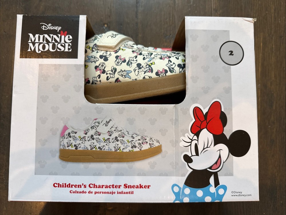 2026 Aldi X Disney Minnie Mouse Children’s Sneaker Size 2 NIB